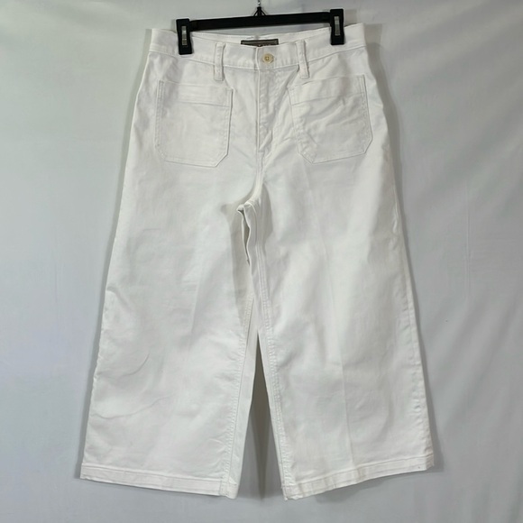 J. Crew Pants - J. Crew Point Sur Wide Leg Cropped Pant Size P30 Petite EUC
